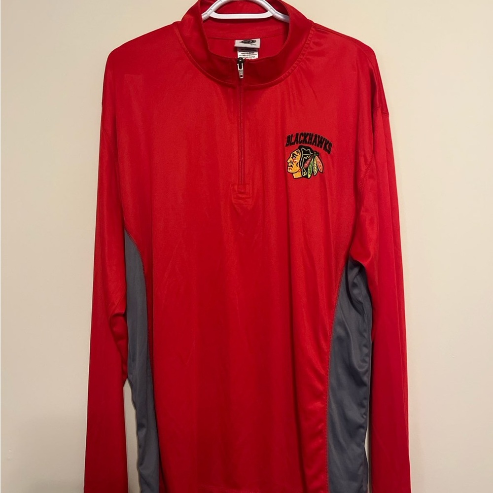 NHL Red and Gray Lightweight Jacket
